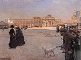 The Place de Carrousel and the Ruins of the Tuileries Palace in 1882 by Giuseppe de Nittis